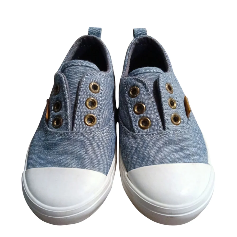 Old Navy Gray Toddler Slip-On Shoes with Rubber Toe Cap New Without Tags